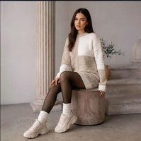 Sheer Fleece-Lined Leggings